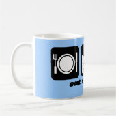 essen Sie Schlafreihe Kaffeetasse (Links)