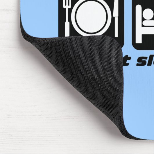 essen Sie Schlafreihe Mousepad (Ecke)