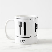 Essen Sie Schlafrollerblade-Tasse Kaffeetasse (Links)