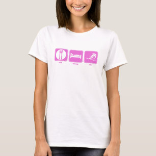 essen Sie Schlafskirosa T-Shirt