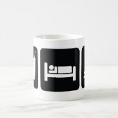 Essen Sie SchlafSnowmobile Kaffeetasse (Mittel)