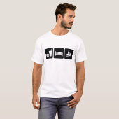 Essen Sie SchlafSnowmobile T-Shirt (Vorne ganz)