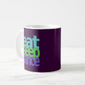 essen Sie Schlaftanz Kaffeetasse (Vorderseite Links)