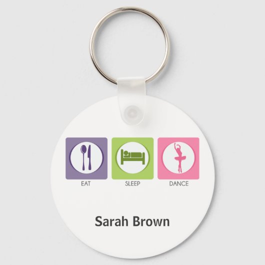 Essen Sie Schlaftanz! Schlüsselanhänger (Vorderseite)