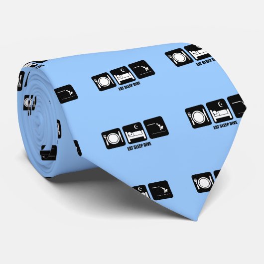 essen Sie Schlaftauchen Krawatte (Gerollt)