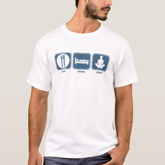 essen Sie Schlafyoga T-Shirt (Vorderseite)