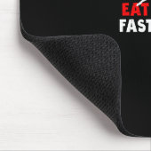Essen Sie schneller Essen - Hirschjagdjäger Funny Mousepad (Ecke)