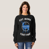 Essen Sie schneller Jäger Jäger Bogenschießen Sweatshirt (Vorne ganz)