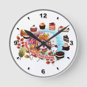 Essen Sie Schokolade Uhr