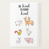 Essen Sie sie nicht Vegan mit niedlichem Cartoon-N Planer (Rückseite)