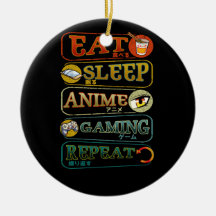 Essen Sie Sleep Anime Gaming Wiederholen Gamer Jap