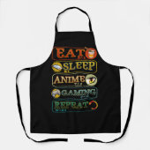 Essen Sie Sleep Anime Gaming Wiederholen Gamer Jap Schürze (Vorderseite)