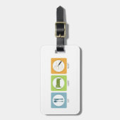 Essen Sie Sleep Audit! Gepäckanhänger (Vorderseite vertikal)