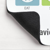 Essen Sie Sleep Audit! Mousepad (Ecke)