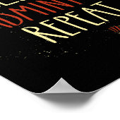 Essen Sie Sleep Badminton Repeat Shuttle Racket 1 Poster (Ecke)