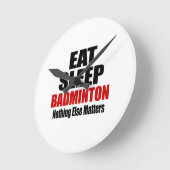 ESSEN SIE SLEEP BADMINTON RUNDE WANDUHR (Winkel)