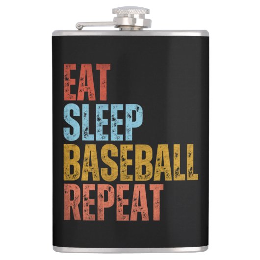 ESSEN SIE SLEEP BASEBALL WIEDERHOLEN FLACHMANN (Vorderseite)