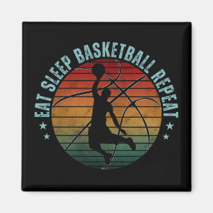 ESSEN SIE SLEEP BASKETBALL WIEDERHOLEN MAGNET