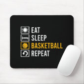 ESSEN SIE SLEEP BASKETBALL WIEDERHOLEN MOUSEPAD (Mit Mouse)