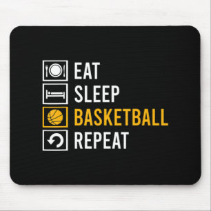 ESSEN SIE SLEEP BASKETBALL WIEDERHOLEN MOUSEPAD