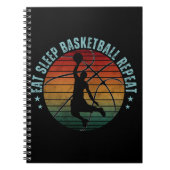 ESSEN SIE SLEEP BASKETBALL WIEDERHOLEN NOTIZBLOCK (Vorderseite)
