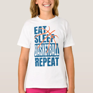 ESSEN SIE SLEEP BASKETBALL WIEDERHOLEN T-Shirt