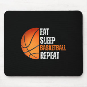 Essen Sie Sleep Bysketbyll Wiederholung Geschenk f Mousepad