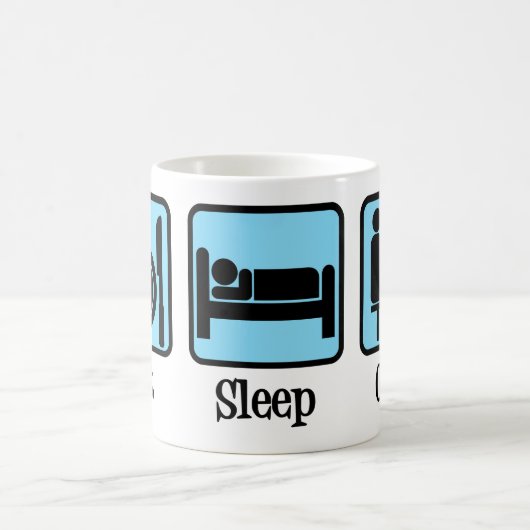 Essen Sie Sleep Code Computerprogrammiererin Geek Kaffeetasse (Mittel)