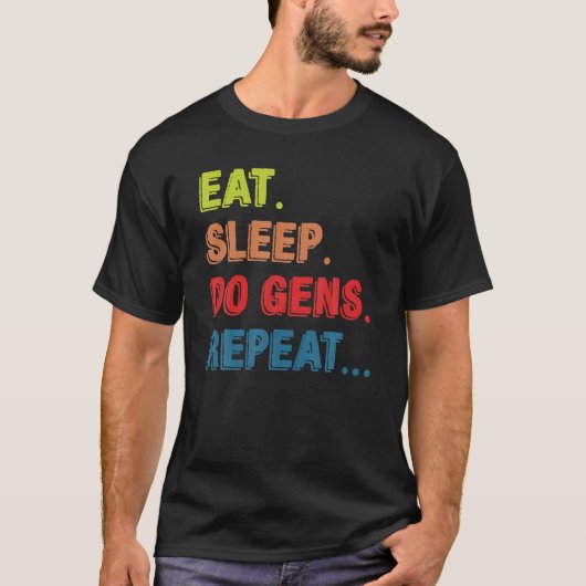 Essen Sie Sleep Do Gens Wiederholung DBD Gaming Ou T-Shirt (Vorderseite)