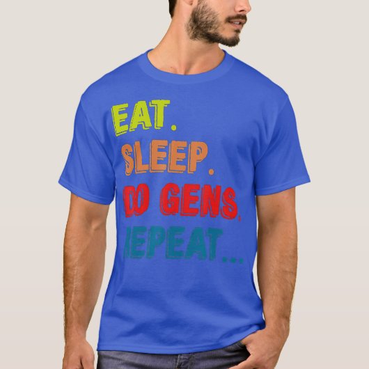Essen Sie Sleep Do Gens Wiederholung DBD Gaming Ou T-Shirt (Vorderseite)