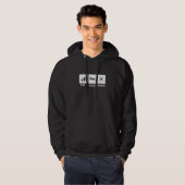 Essen Sie Sleep Drone Hoodie (Vorne ganz)