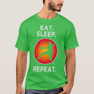 Essen Sie Sleep Handball Wiederholung Handball Tur T-Shirt