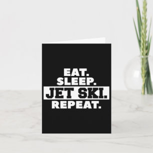 Essen Sie Sleep Jet Ski Wiederholung Skifahren Ski Karte
