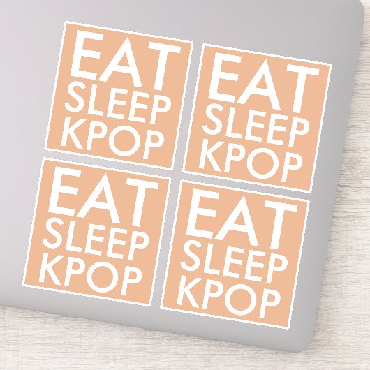 Essen Sie Sleep Kpop Set von 4 Die Sticker schneid (Detail)