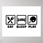 Essen Sie Sleep Play Pong Poster (Vorne)