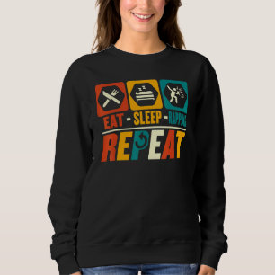 Essen Sie Sleep Rapping Wiederholung Rapper Rap Hi Sweatshirt
