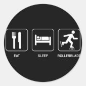 Essen Sie Sleep Rollerblade Sticker (Vorderseite)