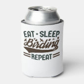Essen Sie Sleep-Vogelbeobachtung Wiederholen Bird- Dosenkühler (Kanne Vorderseite)