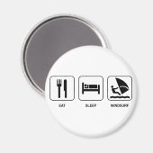 Essen Sie Sleep Windsurf Magnet (Vorderseite/Rückseite)