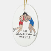 ESSEN SIE SLEEP WRESTLE KERAMIK ORNAMENT (Links)
