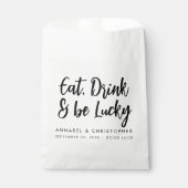 Essen Sie trinken Glück Casino Chips Lotterie Tick Geschenktütchen (Vorderseite)