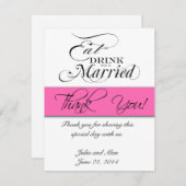 Essen Sie, trinken Sie, und seien Sie danken Ihnen Dankeskarte (Vorne/Hinten)