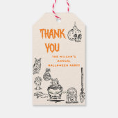 Essen Sie trinken und Beängstigend erwachsenes Hal Geschenkanhänger (Rückseite)