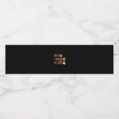 Essen Sie trinken und Beängstigend grafisch sein Wasserflaschenetikett (Einzelnes Label)