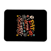 Essen Sie trinken und Beängstigend Halloween Funny Magnet (Horizontal)