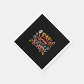Essen Sie trinken und Beängstigend Halloween Funny Serviette (Ecke)