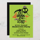 Essen Sie trinken und Beängstigend Halloween-Party (Vorne/Hinten)