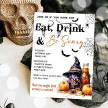 Essen Sie trinken und Beängstigend Halloween-Party