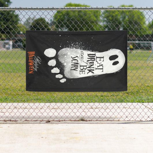 Essen Sie trinken und Beängstigend sein Geist Banner (Insitu)