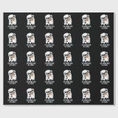 Essen Sie trinken und Beängstigend sein lustigen G Geschenkpapier (Flach)